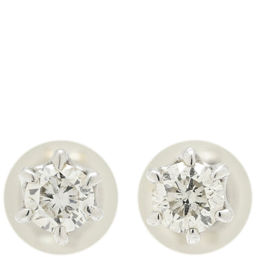ノンブランド NON BRAND プラチナシルバー Pt900 ダイヤモンド ピアス 1P 1石 1粒 ダイヤ プラチナ900 PT 0.10ct プラチナム ダイヤモンド 両耳用 diamond スタッド