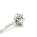 ノンブランド NON BRAND プラチナシルバー Pt900 ダイヤモンド ピアス 1P 1石 1粒 ダイヤ プラチナ900 PT 0.10ct プラチナム ダイヤモンド 両耳用 diamond スタッド