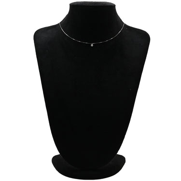 ノンブランド NON BRAND ダイヤペンダント プラチナシルバー Pt900 ダイヤモンド Pt850(チェーン) ネックレス 1P 1粒