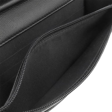 シャネル CHANEL ボーイシャネル ブラック キャビアスキン チェーンウォレット ブラック金具 黒 チェーンショルダー