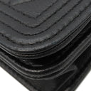 シャネル CHANEL ボーイシャネル ブラック キャビアスキン チェーンウォレット ブラック金具 黒 チェーンショルダー