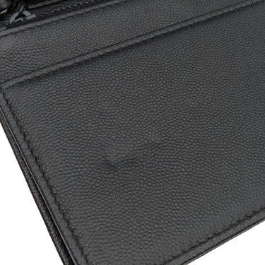 シャネル CHANEL ボーイシャネル ブラック キャビアスキン チェーンウォレット ブラック金具 黒 チェーンショルダー