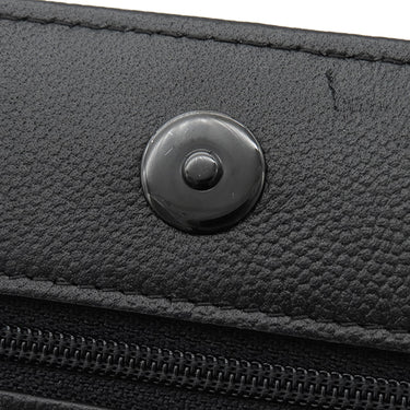 シャネル CHANEL ボーイシャネル ブラック キャビアスキン チェーンウォレット ブラック金具 黒 チェーンショルダー