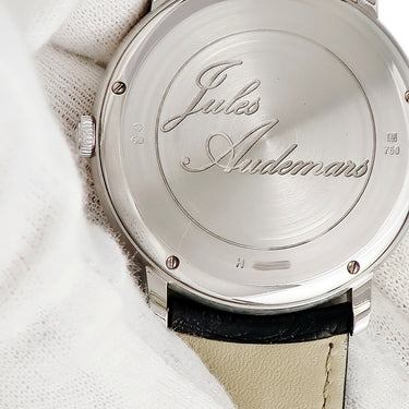 腕時計 オーデマピゲ AUDEMARS PIGUET ジュール オーデマ デュアルタイム 26380BC.OO.D002CR.01 自動巻き メンズ OH済 K18WG無垢 シルバー