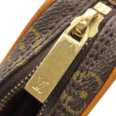 ルイヴィトン LOUIS VUITTON ポシェット クロワッサン M51510 モノグラム モノグラムキャンバス ショルダーバッグ ゴールド金具 茶