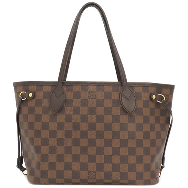 ルイヴィトン LOUIS VUITTON ネヴァーフルPM N41359 ダミエエベヌ ダミエキャンバス トートバッグ ゴールド金具 茶 ハンドバッグ