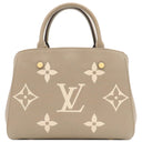 ルイヴィトン LOUIS VUITTON モンテーニュBB M45489 トゥルトレールクレーム バイカラーモノグラムアンプラント 2WAYバッグ ゴールド金具 グレージュ ハンドバッグ ショルダーバッグ