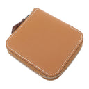 エルメス HERMES アザップ シルクイン ミニ コインケース ゴールド ヴォーエプソン コインケース シルバー金具 茶 ラウンドファスナー