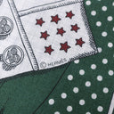 エルメス HERMES ショール カレ140 CARRE カレジェアン ヴェールロデン×グリシネ×ボルドー カシミヤ シルク ストール 【ZOUAVES ET DRAGONS BANDANA /ズアヴとドラゴン】