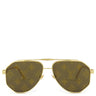ルイヴィトン LOUIS VUITTON LVフラッシュ 59□14 Z1493U ゴールド メタル サングラス モノグラム パイロットシェイプ