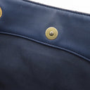 シャネル CHANEL マトラッセ スモール ショッピングバッグ ネイビー カーフレザー トートバッグ ゴールド金具 紺 チェーンショルダー ココマーク