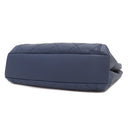 シャネル CHANEL マトラッセ スモール ショッピングバッグ ネイビー カーフレザー トートバッグ ゴールド金具 紺 チェーンショルダー ココマーク