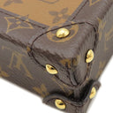 ルイヴィトン LOUIS VUITTON ポシェット トランク ヴェルティカル M67873 モノグラムリバース モノグラムキャンバス モノグラムリバースキャンバス ショルダーバッグ ゴールド金具 茶