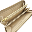 ルイヴィトン LOUIS VUITTON ジッピー ウォレット M80116 クレーム×ボワドローズ バイカラーモノグラムアンプラント 長財布 ゴールド金具 茶 ラウンドファスナー