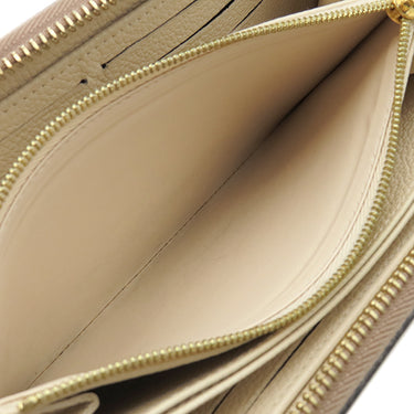 ルイヴィトン LOUIS VUITTON ジッピー ウォレット M80116 クレーム×ボワドローズ バイカラーモノグラムアンプラント 長財布 ゴールド金具 茶 ラウンドファスナー