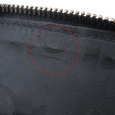 クリスチャン・ディオール Christian Dior マイクロ ポーチ 2ESCA326VLM_36BU ネイビー キャンバス レザー 2WAYバッグ シルバー金具 紺 クロスボディ