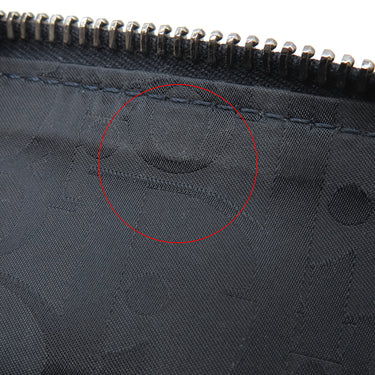 クリスチャン・ディオール Christian Dior マイクロ ポーチ 2ESCA326VLM_36BU ネイビー キャンバス レザー 2WAYバッグ シルバー金具 紺 クロスボディ