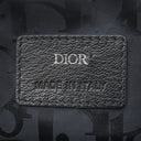 クリスチャン・ディオール Christian Dior マイクロ ポーチ 2ESCA326VLM_36BU ネイビー キャンバス レザー 2WAYバッグ シルバー金具 紺 クロスボディ