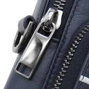 クリスチャン・ディオール Christian Dior マイクロ ポーチ 2ESCA326VLM_36BU ネイビー キャンバス レザー 2WAYバッグ シルバー金具 紺 クロスボディ