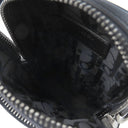 クリスチャン・ディオール Christian Dior マイクロ ポーチ 2ESCA326VLM_36BU ネイビー キャンバス レザー 2WAYバッグ シルバー金具 紺 クロスボディ