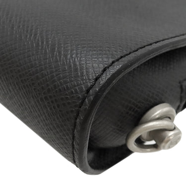 ルイヴィトン LOUIS VUITTON バイカル M30182 アルドワーズ タイガ セカンドバッグ マットシルバー金具 チャコールグレー クラッチバッグ レザー