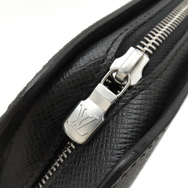 ルイヴィトン LOUIS VUITTON バイカル M30182 アルドワーズ タイガ セカンドバッグ マットシルバー金具 チャコールグレー クラッチバッグ レザー