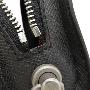 ルイヴィトン LOUIS VUITTON バイカル M30182 アルドワーズ タイガ セカンドバッグ マットシルバー金具 チャコールグレー クラッチバッグ レザー