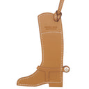 エルメス HERMES パドック ボット ブーツ ナチュラルサブレ×オレンジ ヴォースイフト バトラー バッグチャーム シルバー金具 茶 オレンジ