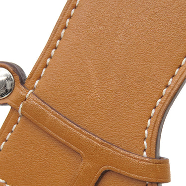 エルメス HERMES パドック ボット ブーツ ナチュラルサブレ×オレンジ ヴォースイフト バトラー バッグチャーム シルバー金具 茶 オレンジ