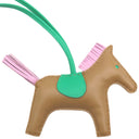 エルメス HERMES ロデオMM チャイ×モーヴシルベストル×ミント アニューミロ バッグチャーム 茶 ピンク 緑