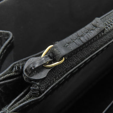 グッチ GUCCI プチマーモント ジップアラウンドウォレット 456117 ブラック レザー 長財布 ゴールド金具 黒 ラウンドファスナー ダブルG