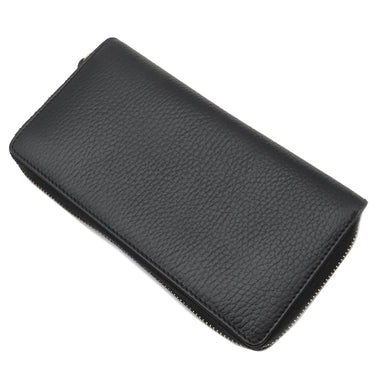 グッチ GUCCI プチマーモント ジップアラウンドウォレット 456117 ブラック レザー 長財布 ゴールド金具 黒 ラウンドファスナー ダブルG