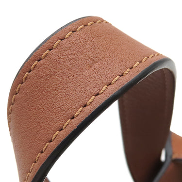 ロエベ LOEWE ハンモックバッグ スモール エクリュ×タン レザー ジャガードコットン 2WAYバッグ ゴールド金具 茶 白 ハンドバッグ ショルダー アナグラム ジャガード