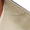 ロエベ LOEWE ハンモックバッグ スモール エクリュ×タン レザー ジャガードコットン 2WAYバッグ ゴールド金具 茶 白 ハンドバッグ ショルダー アナグラム ジャガード