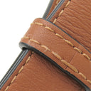 ロエベ LOEWE ハンモックバッグ スモール エクリュ×タン レザー ジャガードコットン 2WAYバッグ ゴールド金具 茶 白 ハンドバッグ ショルダー アナグラム ジャガード