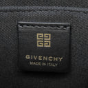 ジバンシイ GIVENCHY G-Tote ミニ キャンバス トートバッグ ベージュ×ブラック コットン レザー 2WAYバッグ ゴールド金具 白 黒 ショルダー