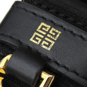 ジバンシイ GIVENCHY G-Tote ミニ キャンバス トートバッグ ベージュ×ブラック コットン レザー 2WAYバッグ ゴールド金具 白 黒 ショルダー