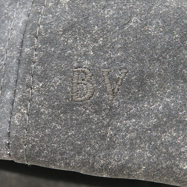 ボッテガヴェネタ BOTTEGA VENETA フランネルプリント ヌバックレザー 739329 チャコール レザー 14037 キャップ 帽子 ダークグレー