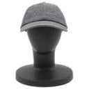 ボッテガヴェネタ BOTTEGA VENETA フランネルプリント ヌバックレザー 739329 チャコール レザー 14037 キャップ 帽子 ダークグレー