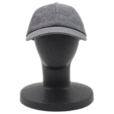 ボッテガヴェネタ BOTTEGA VENETA フランネルプリント ヌバックレザー 739329 チャコール レザー 14037 キャップ 帽子 ダークグレー