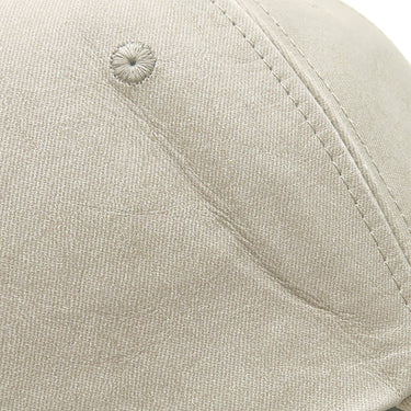 ボッテガヴェネタ BOTTEGA VENETA チノプリント ヌバックレザー 748111 ライトベージュ レザー 14037 キャップ 帽子 ライトグレー