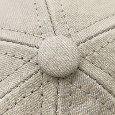 ボッテガヴェネタ BOTTEGA VENETA チノプリント ヌバックレザー 748111 ライトベージュ レザー 14037 キャップ 帽子 ライトグレー