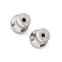 エルメス HERMES ポップアッシュ Hピアス ホワイトXシルバー メタル エナメル ピアス H型 白