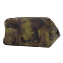 プラダ PRADA 迷彩柄 リバーシブル 三角ロゴ BR4521 カーキ×ブラック ナイロン 2WAYバッグ シルバー金具 黒 緑 カモフラ柄 トート