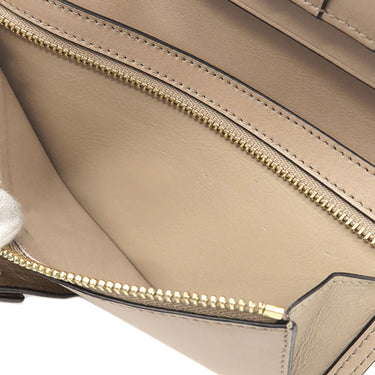 ロエベ LOEWE バーティカル ウォレット C660S40X01 トフィー×タン カーフ 二つ折り財布 ゴールド金具 長財布