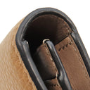 ロエベ LOEWE バーティカル ウォレット C660S40X01 トフィー×タン カーフ 二つ折り財布 ゴールド金具 長財布