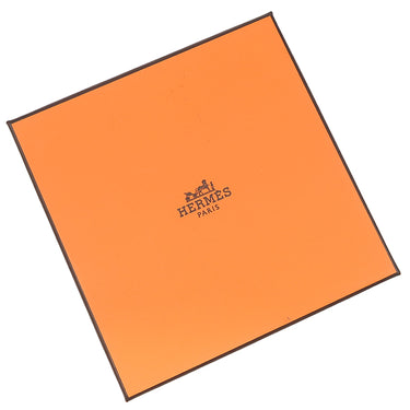 エルメス HERMES ハンカチ ハンカチーフ ブルー×マルチカラー コットン 小物 【Faubourg Party/フォーブル パーティー】