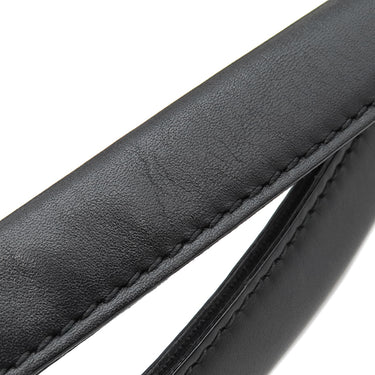 バレンシアガ BALENCIAGA ネイビー カバ スモール 339933 アイボリーXブラック キャンバス レザー トートバッグ シルバー金具 白 黒