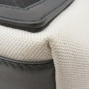 バレンシアガ BALENCIAGA ネイビー カバ スモール 339933 アイボリーXブラック キャンバス レザー トートバッグ シルバー金具 白 黒