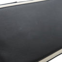 バレンシアガ BALENCIAGA ネイビー カバ スモール 339933 アイボリーXブラック キャンバス レザー トートバッグ シルバー金具 白 黒